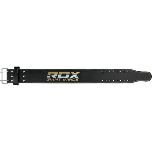 RDX 4PBO BLACK LEATHER 10MM POWER LIFTING BELT-5
